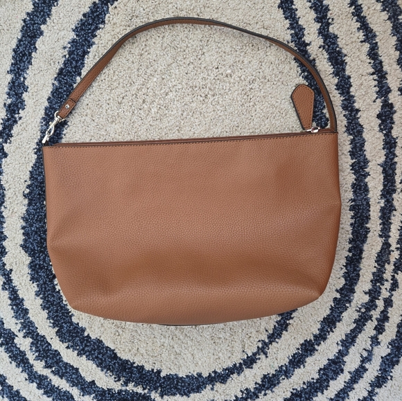 Vintage Guess Brown Textured Shoulder Bag Gold Details - Picture 2 of 14